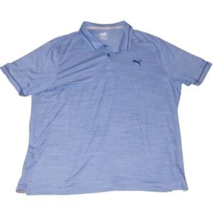 PUMA Mens Blue Collared XXL Shirt